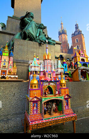 La Crèche de Noël traditionnel festival, Cracovie, Pologne, Europe Banque D'Images