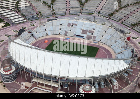 Qatar, Doha, vue d'Aspirer Sports Centre Banque D'Images