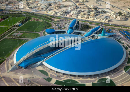 Qatar, Doha, vue d'Aspirer Sports Centre Banque D'Images