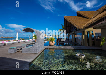 Le domaine de l'Orangeraie hôtel, La Digue, Seychelles Banque D'Images