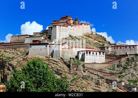Gyantse Gyantse Dzong, comté, Préfecture de Shigatsé, Tibet, Chine Banque D'Images