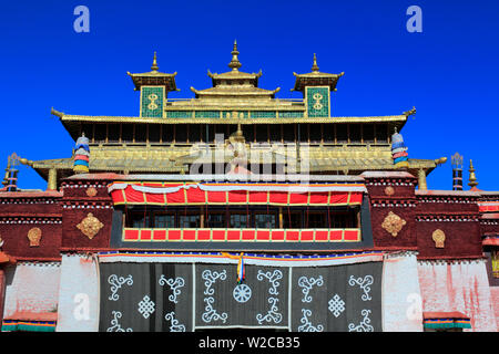 Utse temple, Monastère de Samye Samye (Gompa), Dranang, Préfecture de Shannan, Tibet, Chine Banque D'Images