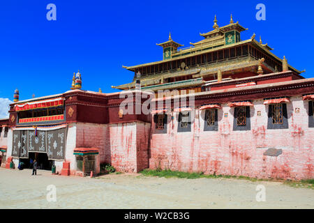 Utse temple, Monastère de Samye Samye (Gompa), Dranang, Préfecture de Shannan, Tibet, Chine Banque D'Images