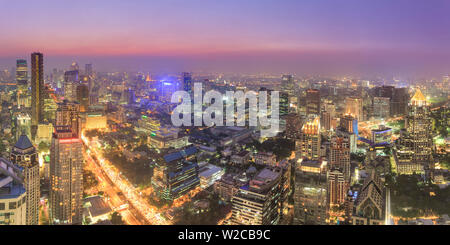 Thaïlande, Bangkok, vue de Verigo Bar au Westin Banian Tree Hotel Banque D'Images