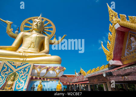 Wat Phra Yai Ko Pan (Big Buddha), Bo Phut, Koh Samui, Thaïlande Banque D'Images