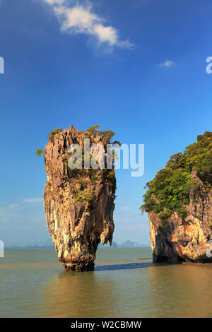 La Thaïlande, la province de Krabi, Ao Phang-Nga (la baie de Phang-Nga), James Bond Island (Ko Khao Phing Kan) Banque D'Images