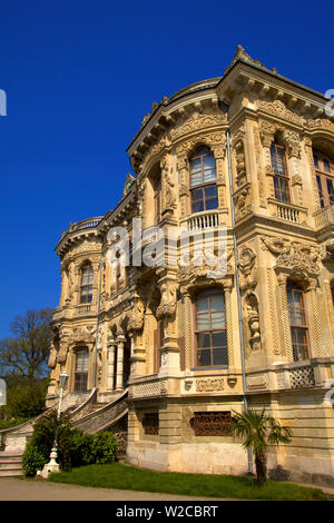 Façade décorative de Kucuksu Palace, Beykoz, Istanbul, Turquie Banque D'Images