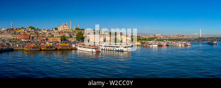 La Turquie, Istanbul, Sultanahmet, La Corne d'or, La Mosquée Suleymaniye Banque D'Images