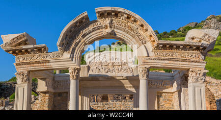 Temple d'Hadrien, ruines d'Ephèse, Selcuk, Izmir, Turquie Province Banque D'Images