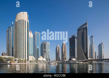 Émirats Arabes Unis, Dubai, Dubaï Marina, immeubles de grande hauteur Banque D'Images