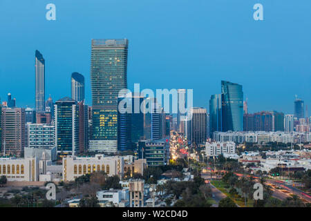 Emirats arabes unis, Abu Dhabi, vue sur la ville Banque D'Images