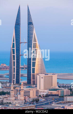 Bahreïn, Manama, Bahreïn Vue du World Trade Center Banque D'Images