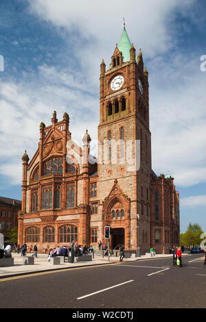 Royaume-uni, Irlande du Nord, le comté de Londonderry, Derry, Guildhall Building Banque D'Images
