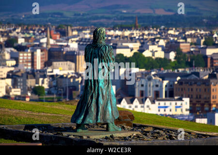 Statue de Sir William Hillary, Douglas Head, Douglas, île de Man Banque D'Images