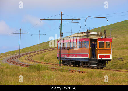 Snaefell Mountain Railway, Sneffels, Île de Man Banque D'Images