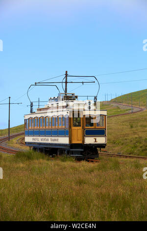 Snaefell Mountain Railway, Sneffels, Île de Man Banque D'Images