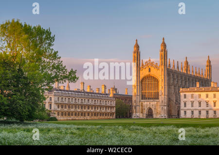 Royaume-uni, Angleterre, Cambridge, Cambridgeshire, le dos, King's College, King's College Chapel Banque D'Images