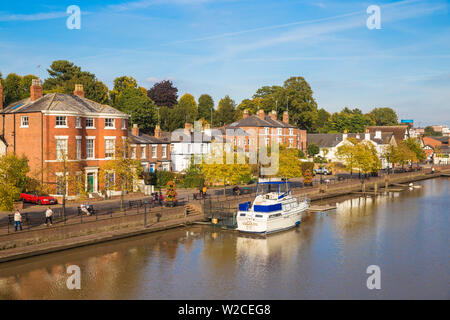 Royaume-uni, Angleterre, Cheshire, Chester, vue sur la rivière Dee Banque D'Images