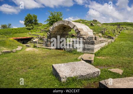 Chapelle d'un ancien entrepôt, d'excavation, Apollonia, Vlora Vlora, Albanie Banque D'Images