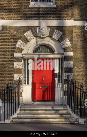 L'architecture géorgienne à Bedford Square, Bloomsbury, Londres, Angleterre Banque D'Images