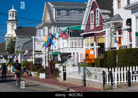 USA, Massachusetts, Cape Cod, Provincetown, Rue Commerciale Banque D'Images