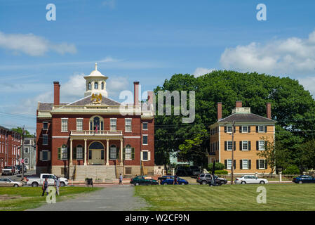 USA, Massachusetts, Salem, Derby Wharf, Salem Customs House Banque D'Images