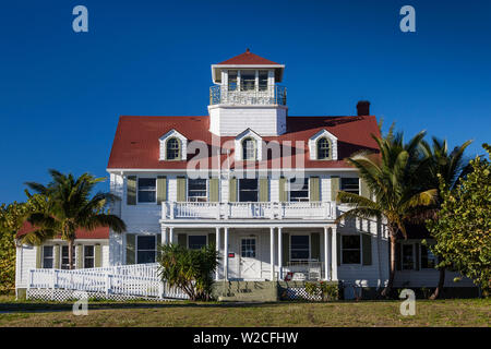 USA, Floride, Riviera Beach, Peanut Island Park, ancienne station de la Garde côtière américaine Banque D'Images