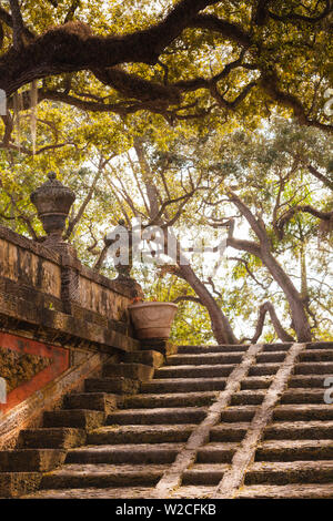 USA, Florida, Miami-salon, Coconut Grove, Vizcaya Museum and Gardens, escalier Banque D'Images