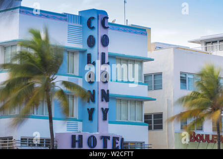 Etats-unis, Miami, Miami Beach, South Beach, l'hôtel Art Déco de colonie sur Ocean drive
