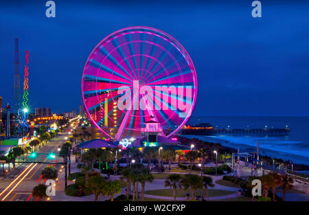 Myrtle Beach, Grand Strand, roue du ciel, Caroline du Sud Banque D'Images