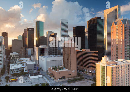 Le centre-ville de Ville, Houston, Texas, USA Banque D'Images