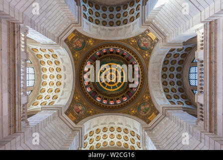 USA, Rhode Island, Providence, Rhode Island State House, l'intérieur du dôme Banque D'Images