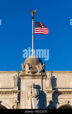 USA, Washington DC, Union Station, extérieur Banque D'Images