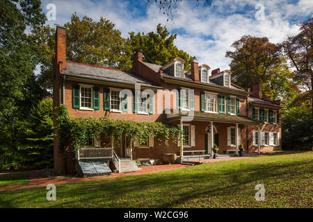 USA, Ohio, Pennsylvania Dutch Country, Lancaster, Wheatland, construit en 1828, l'ancienne maison du Président James Buchanan, l'Amérique, le seul président baccalauréat Banque D'Images