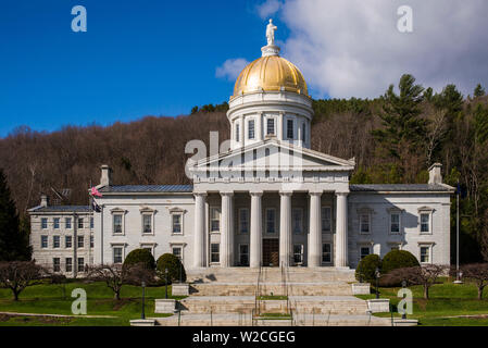 USA, New York, Montpelier, Vermont State House Banque D'Images