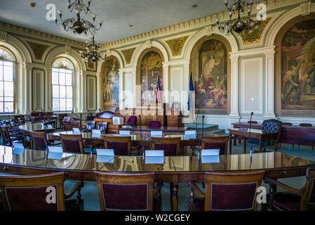 USA, New Hampshire, Concord, New Hampshire State House, stet sénat, de l'intérieur Banque D'Images