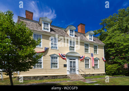 USA, New Hampshire, Portsmouth, John Paul Jones House, une maison d'héros naval de la Révolution américaine Banque D'Images