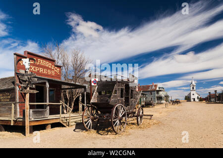 USA, Dakota du Sud, Stamford, 1880 Ville, pioneer village Banque D'Images