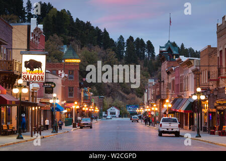 USA, Dakota du Sud, Black Hills National Forest, Deadwood, Historic Main Street Banque D'Images