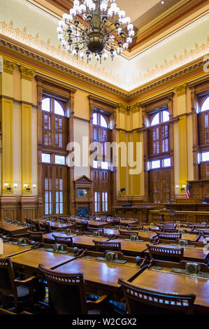 USA, Géorgie, Atlanta, Georgia State Capitol Building, State House, le sénat de l'État Banque D'Images