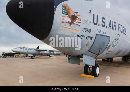 USA, Kansas, Wichita, Kansas Aviation Museum, Boeing KC-135 tanker, fabriqué à Wichita Banque D'Images