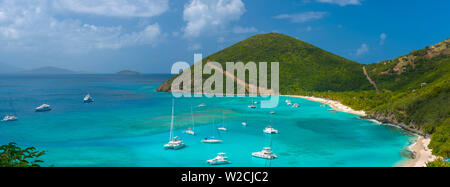 Caraïbes, îles Vierges britanniques, Jost Van Dyke, White Bay Banque D'Images