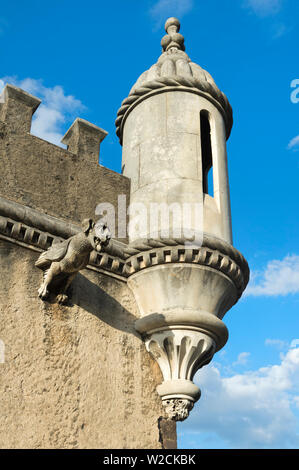 Santa Cruz do Buçaco Palace Hotel, ancien monastère des Carmélites, détail, la forêt nationale de Bussaco, Mealhada, Beira Litoral, Portugal Banque D'Images