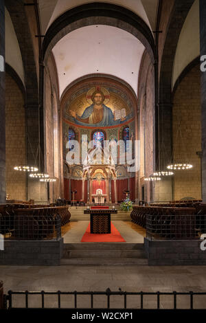 L'Abbaye de Maria Laach, est une abbaye bénédictine en Allemagne. Banque D'Images