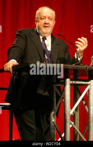 André ROSSINOT, maire de Nancy, parle à Grenoble, Isère, France Banque D'Images