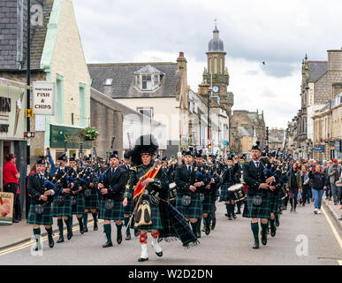 6 juillet 2019. Grant Park, Forres, Moray, Ecosse, Royaume-Uni. C'est une scène de la Highland Games 2019 tenue à Forres. Photo Contenu :- Forres et Distri Banque D'Images