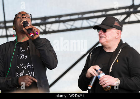 Les raisins noirs Shaun Ryder et Paul Leveridge (Kermit) à Kubix 2019 Banque D'Images