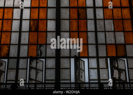 Bangkok, Thaïlande - jun 29, 2019 : La gare de Hua Lamphong de Bangkok,Thaïlande,,vitraux,verre. Banque D'Images