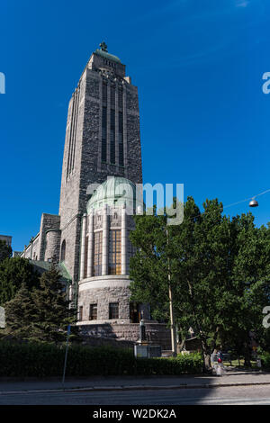 Voir l'Église luthérienne de Kallio ou Kallion kirkko, Helsinki, Finlande Banque D'Images