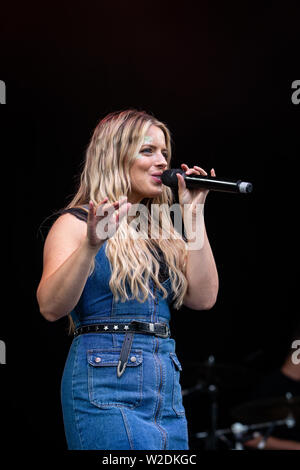 Les Shires en concert au Festival 2019 Cornbury, Chadlington, Oxfordshire Banque D'Images